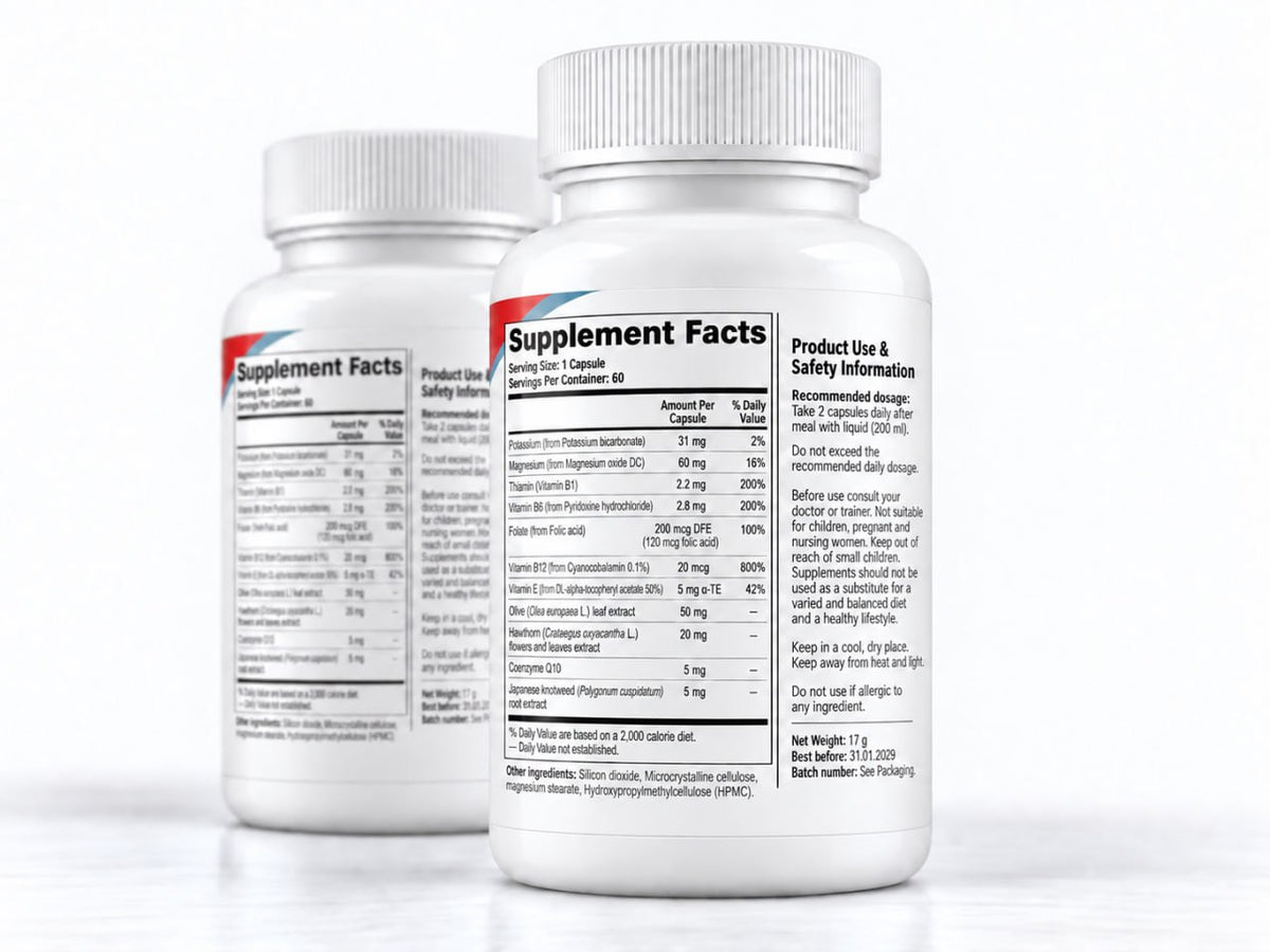 Cardiotens Plus x2 PACK – Cardio Wellness & Daily Balance – 30 Capsules