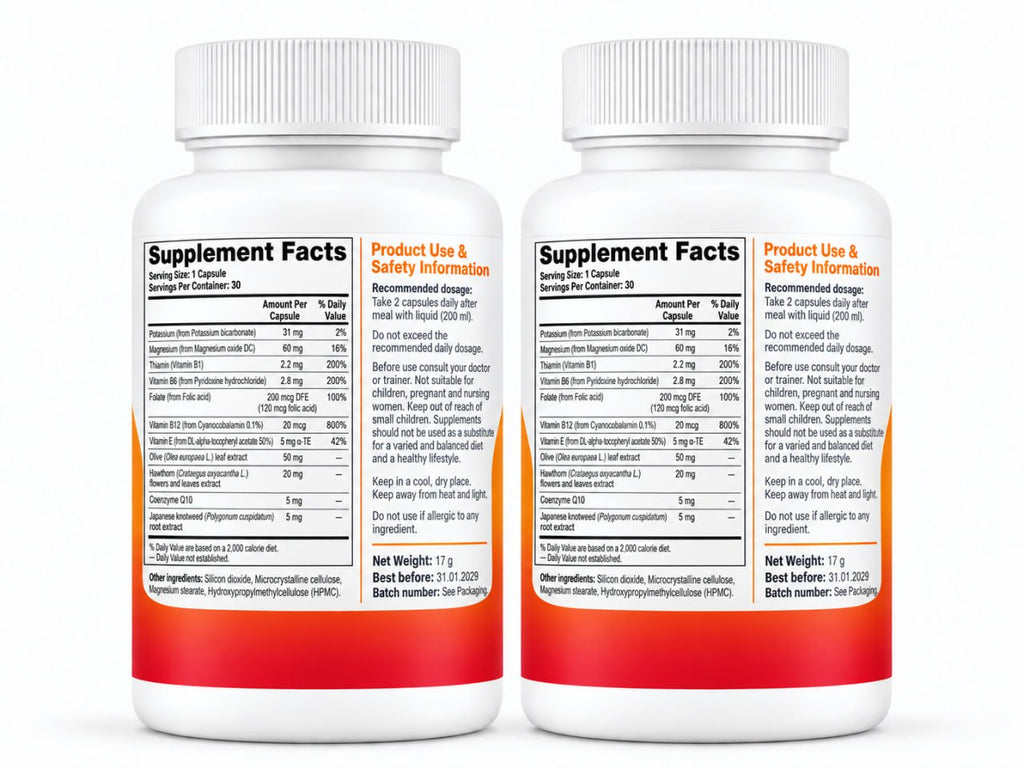 Cardiotonus x2 PACK – Cardio Wellness & Daily Balance – 30 Capsules