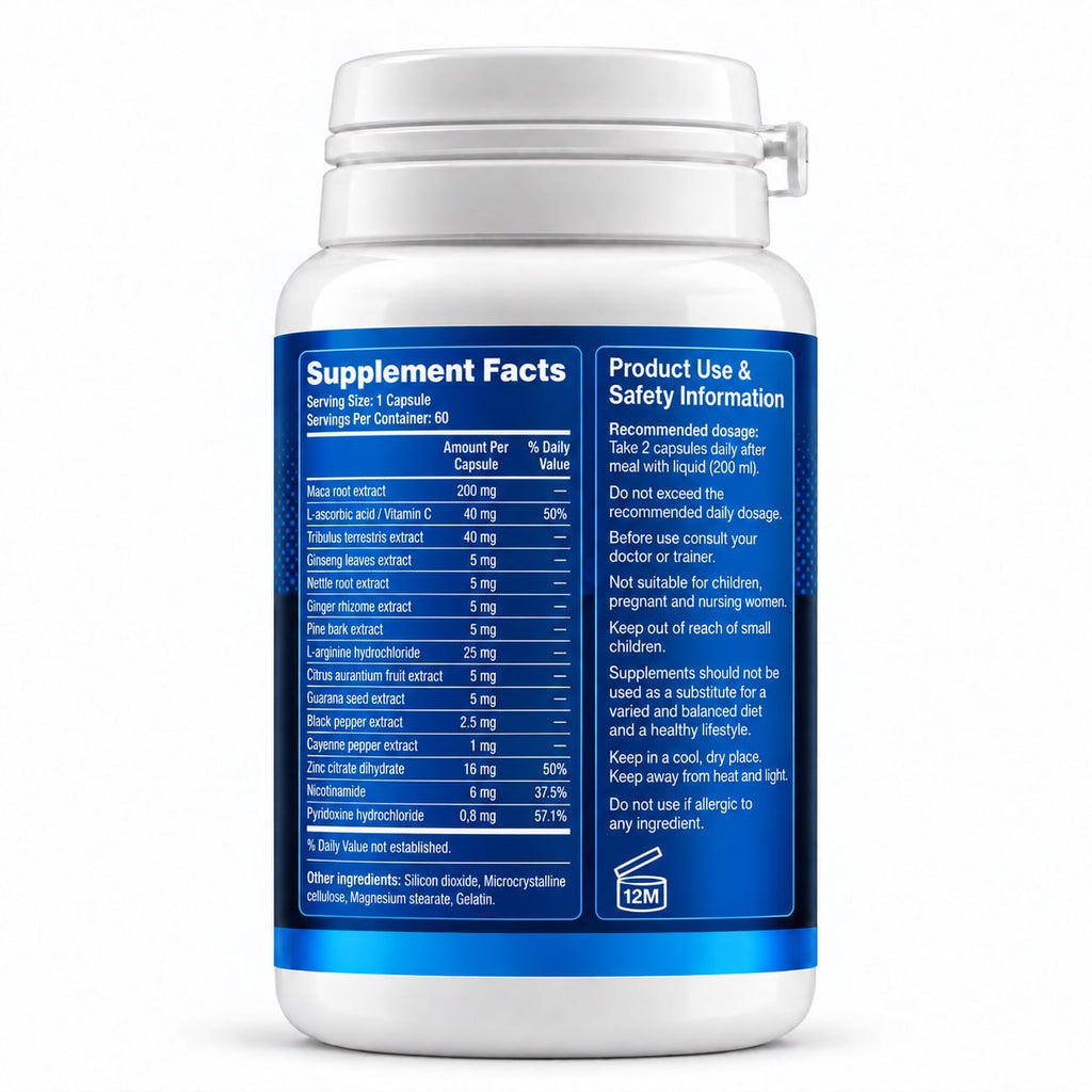 ELVRA – Men's Botanical Vitality & Nutritional Care – 60 Capsules