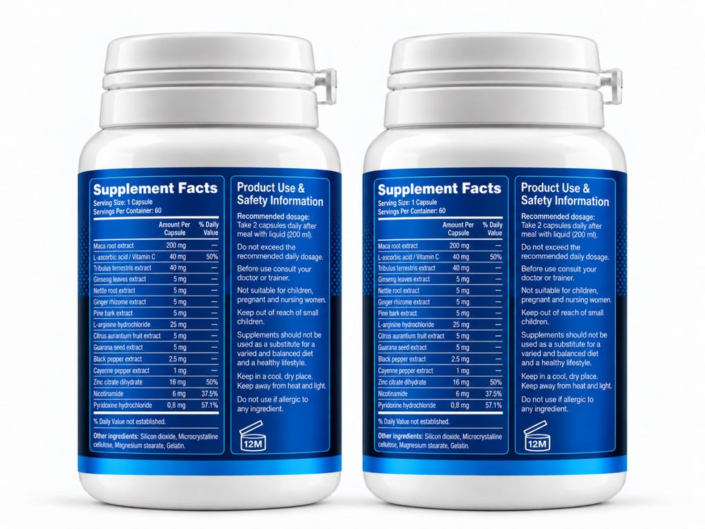ELVRA x2 PACK – Men's Botanical Vitality & Nutritional Care – 60 Capsules
