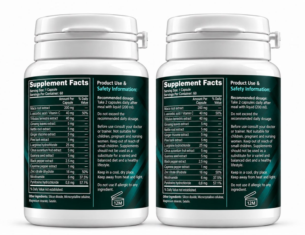Eroprostin x2 PACK – Men's Personal Vitality & Intimate Wellness – 60 Capsules