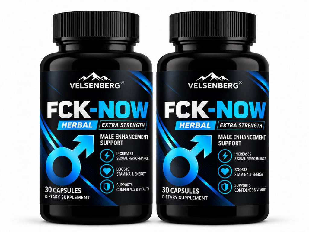 FCK-NOW x2 PACK – Men's Intimate Wellness & Botanical Nutrition – 30 Capsules