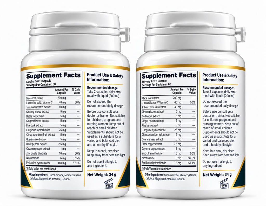MAXATIN x2 PACK – Men's Personal Vitality & Intimate Care – 60 Capsules