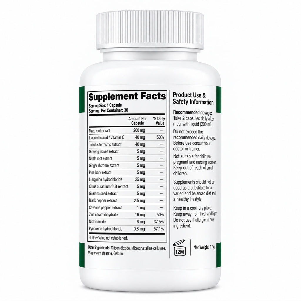 Mendorex – Men's Vitality & Botanical Wellness – 30 Capsules