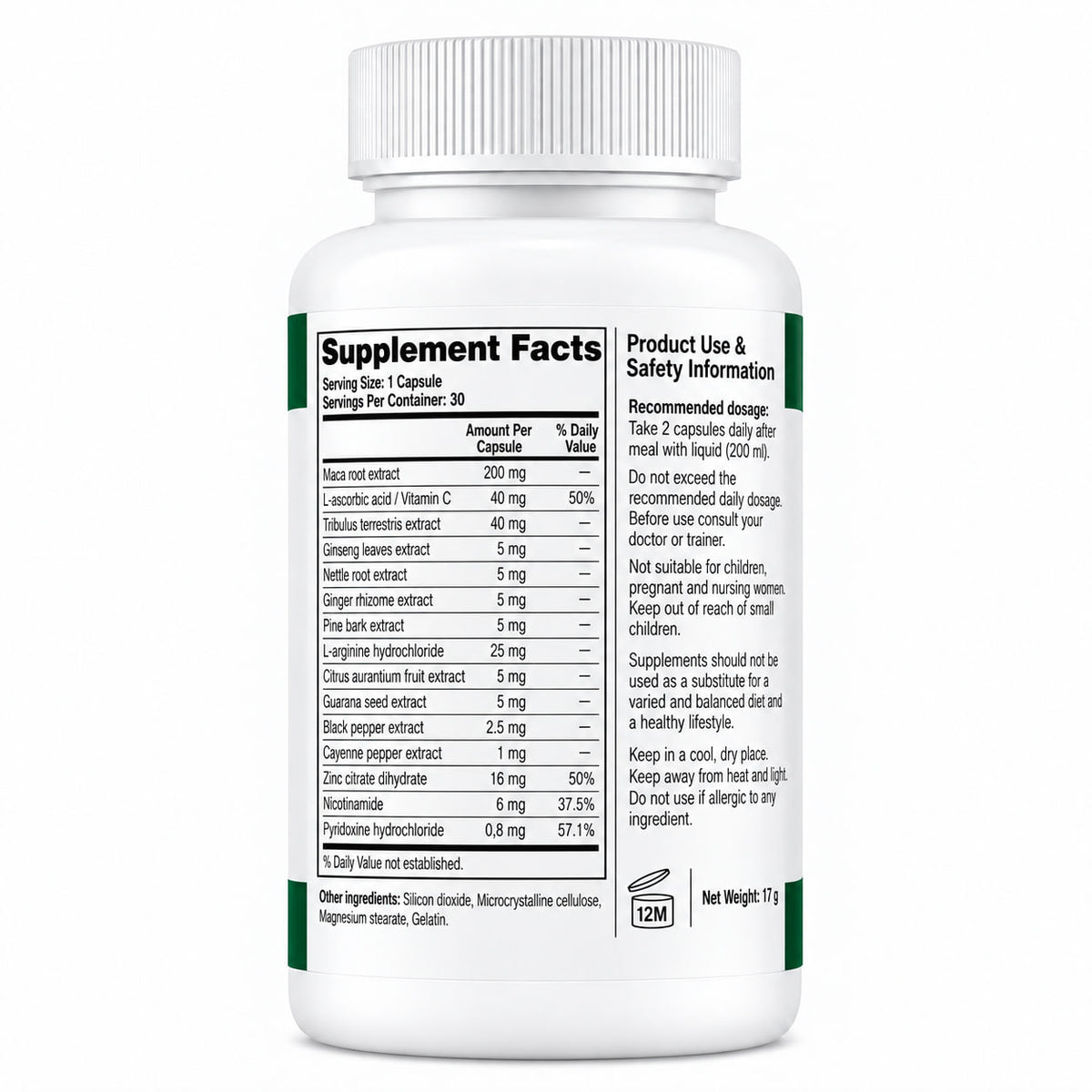 Mendorex – Men's Vitality & Botanical Wellness – 30 Capsules
