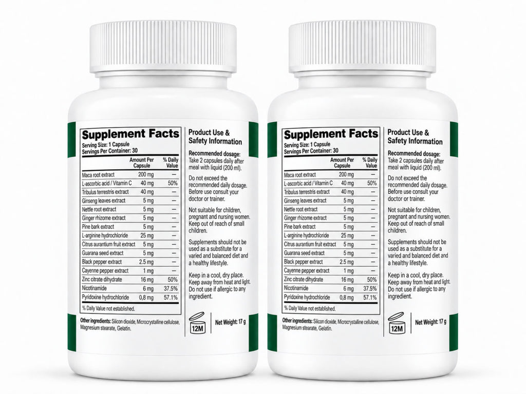 Mendorex x2 PACK – Men's Vitality & Botanical Wellness – 30 Capsules