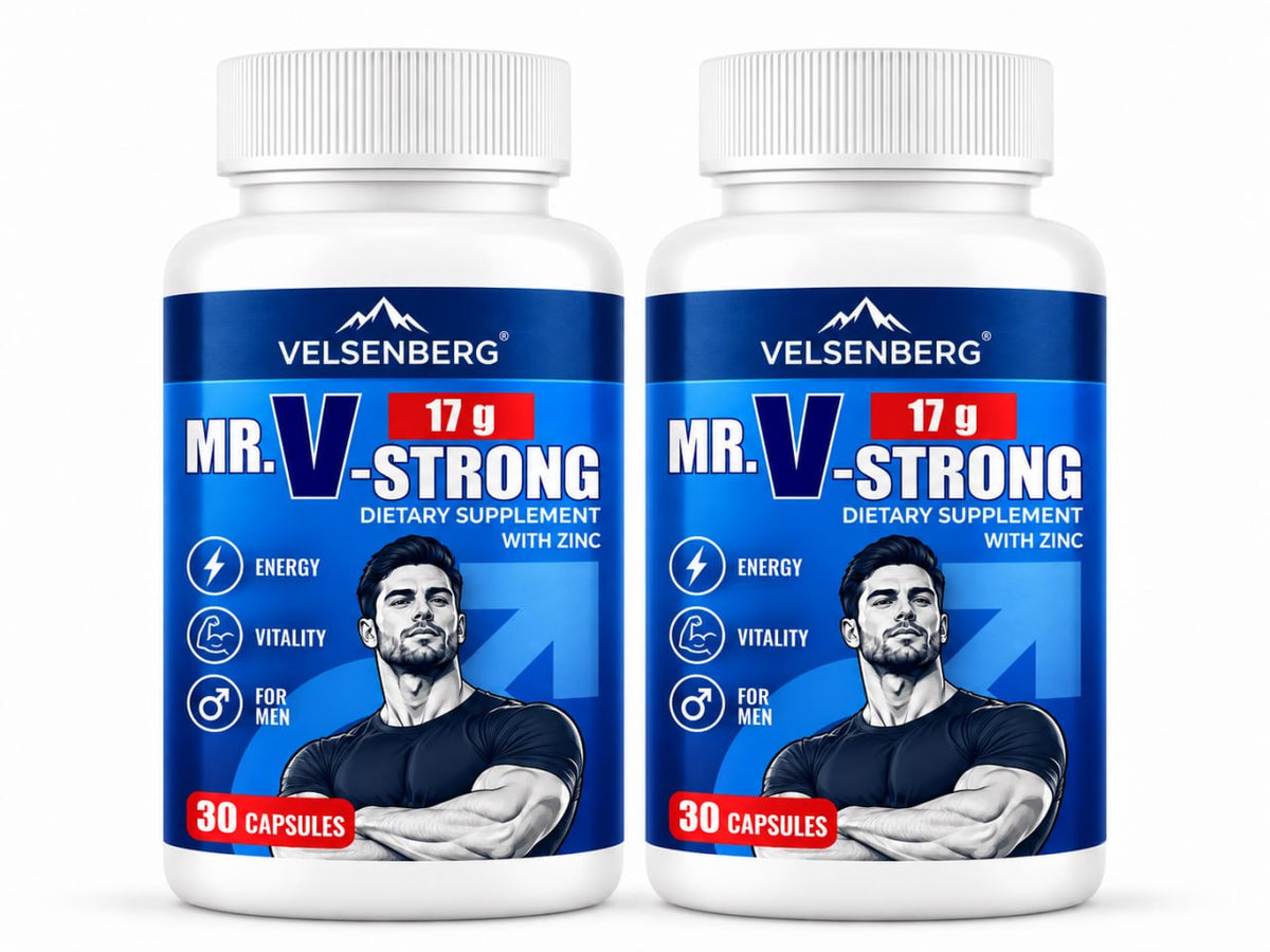 Mr. V-Strong x2 PACK – Men's Personal Vitality & Botanical Care – 30 Capsules