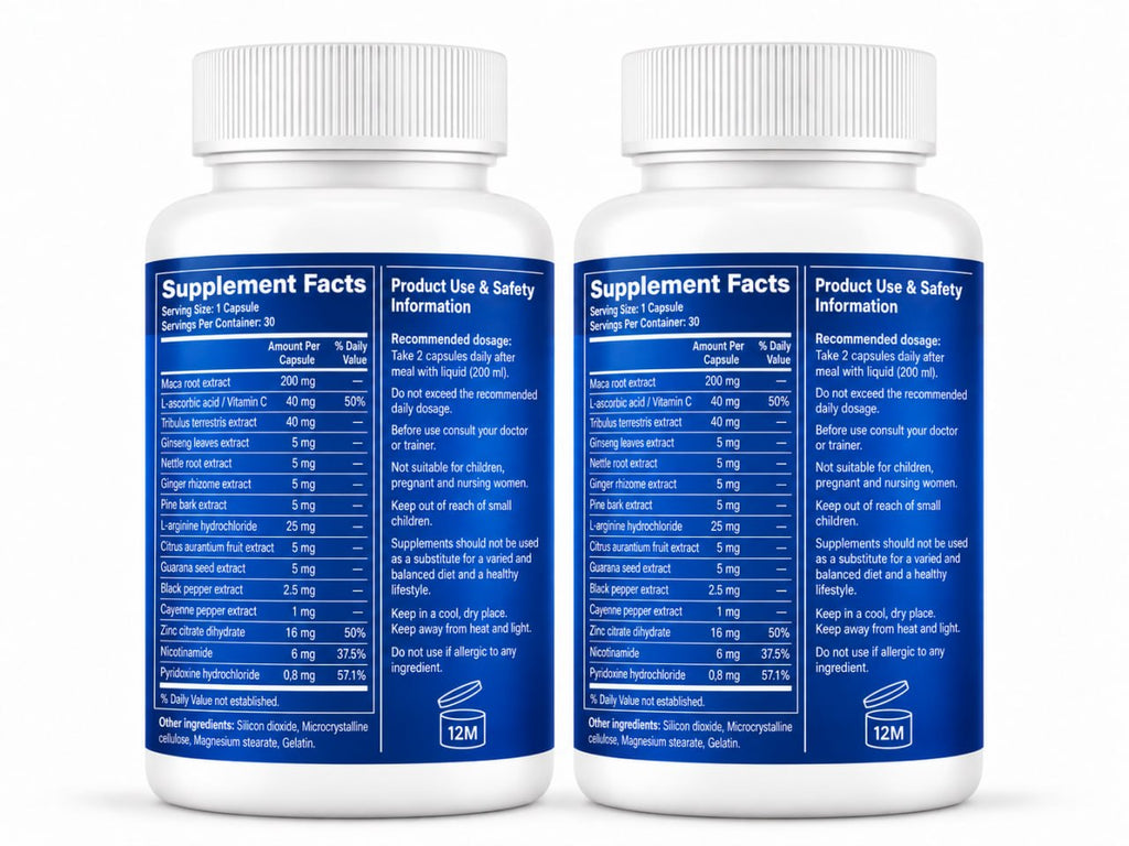 Mr. V-Strong x2 PACK – Men's Personal Vitality & Botanical Care – 30 Capsules