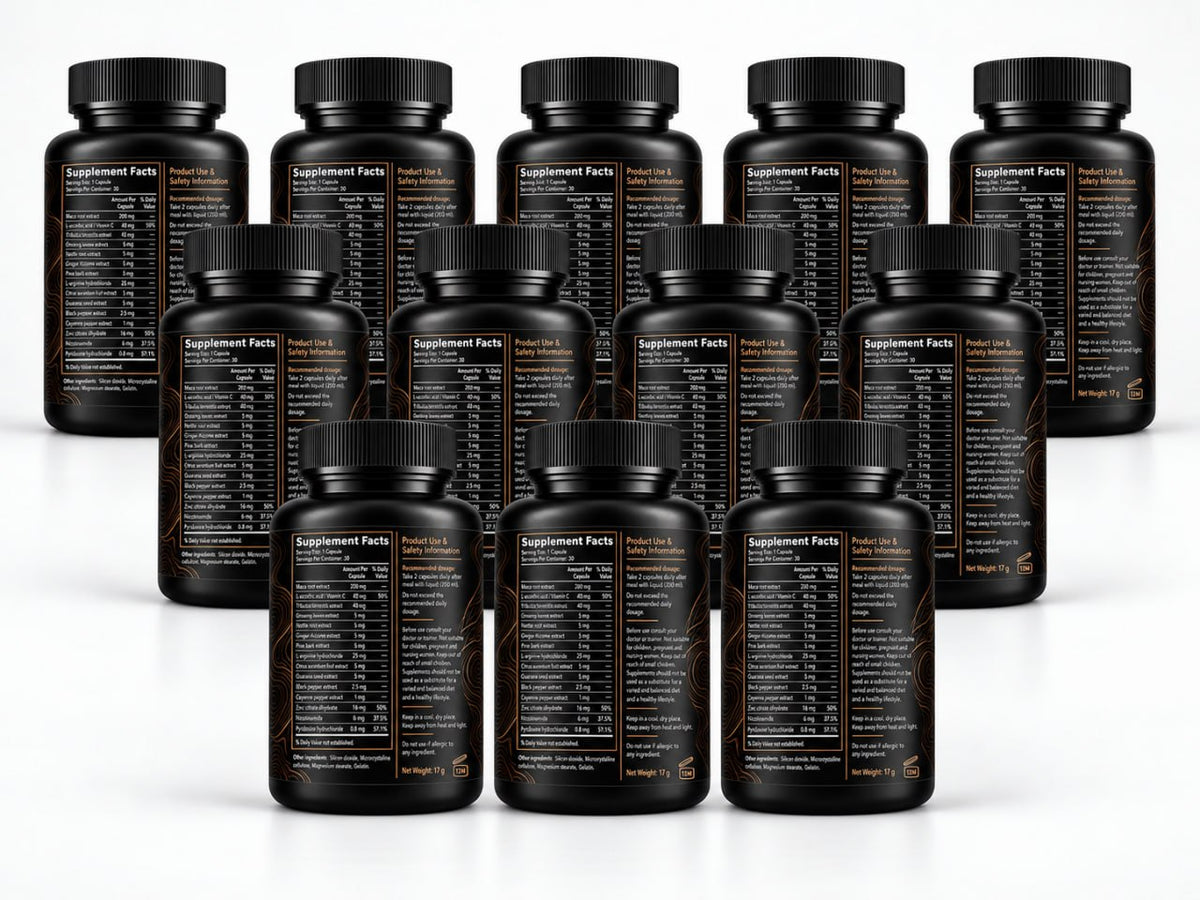 PRIME x12 PACK – Men’s Vitality & Daily Wellness – 30 Capsules