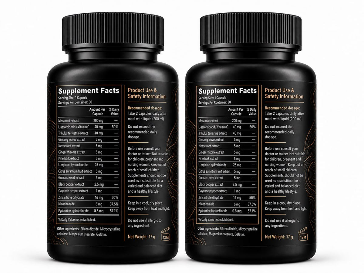 PRIME x2 PACK – Men’s Vitality & Daily Wellness – 30 Capsules