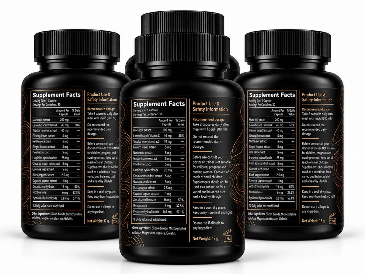 PRIME x4 PACK – Men’s Vitality & Daily Wellness – 30 Capsules