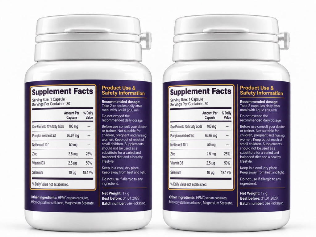 ProstaOne x2 PACK – Men’s Vitality & Daily Wellness – 30 Capsules