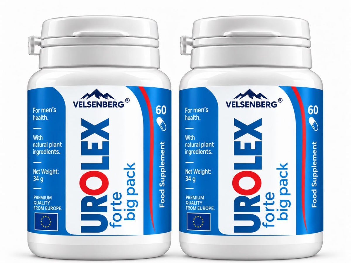 UROLEX Forte x2 PACK – Men's Urinary Comfort & Botanical Nutrition – 60 Capsules