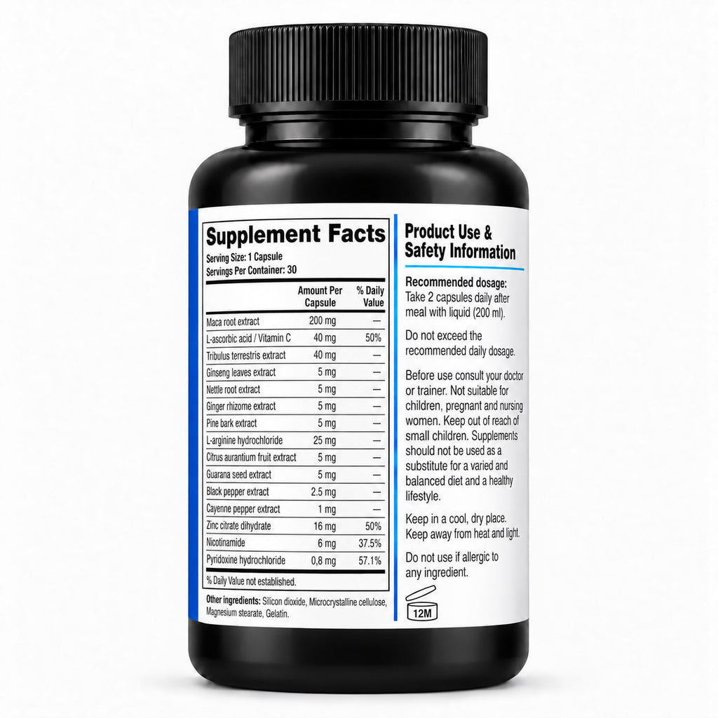 VIADIAX – Men's Personal Vitality & Nutritional Care – 30 Capsules