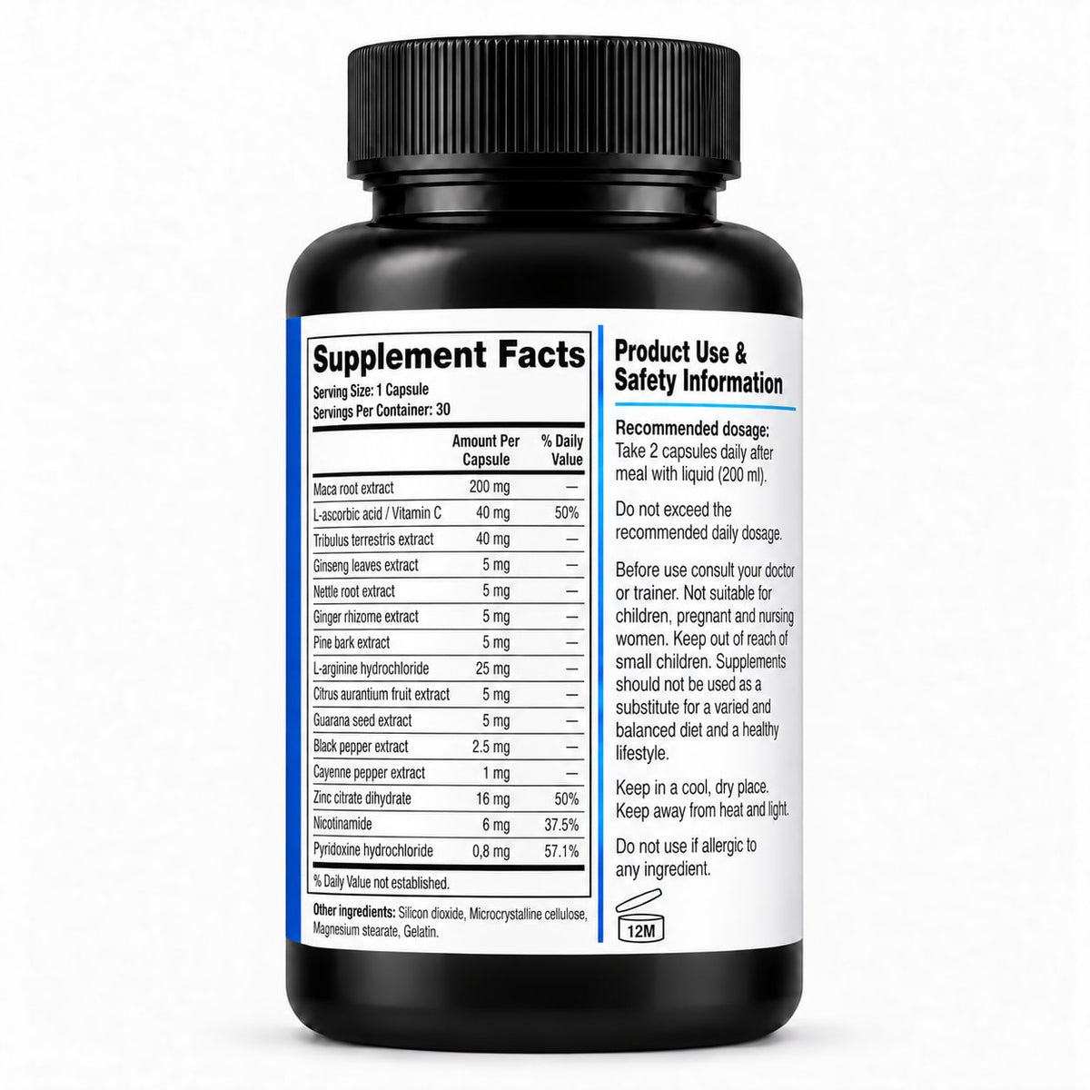 VIADIAX – Men's Personal Vitality & Nutritional Care – 30 Capsules