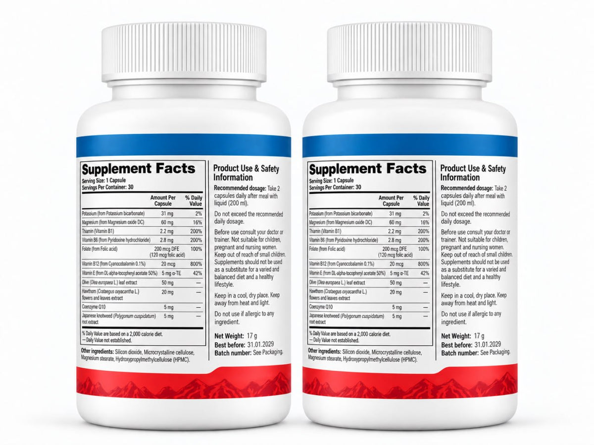 Vitacardin x2 PACK – Cardio Wellness & Daily Balance – 30 Capsules