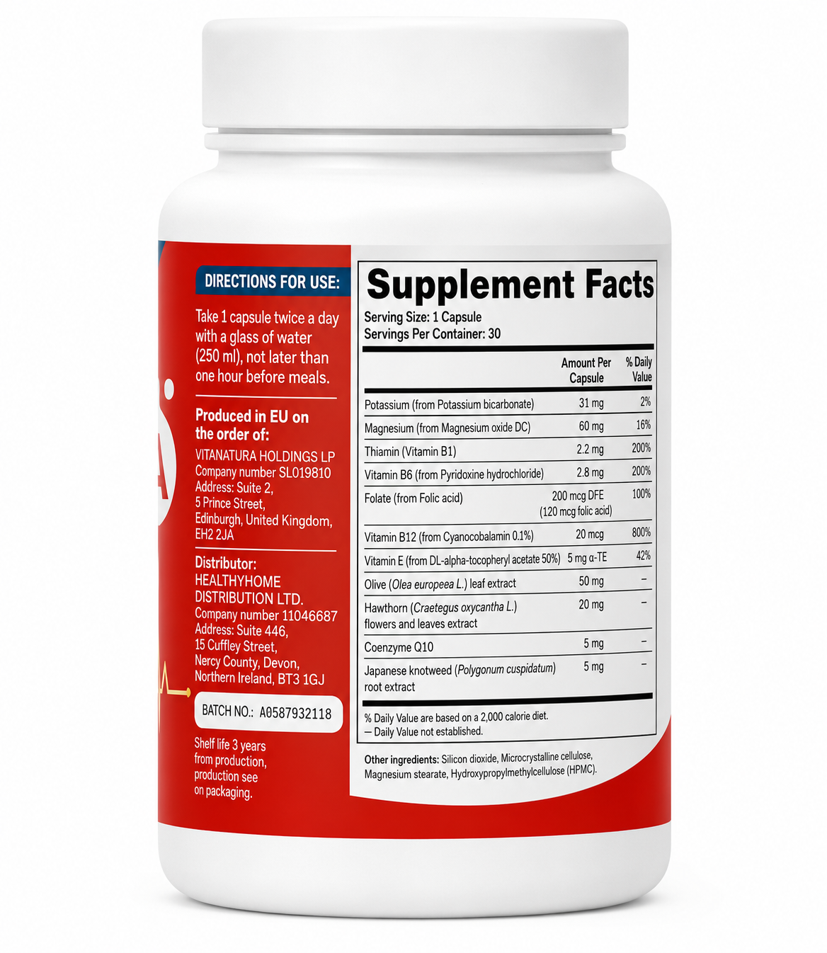 Cardio A + – Daily Wellness Capsules – 30 Capsules